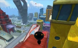 Elements of parkour across the rooftops.