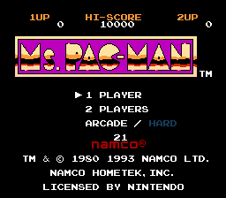 Ms. Pac-Man (NES) | Debug Modes and Unused Stuff | Fandom