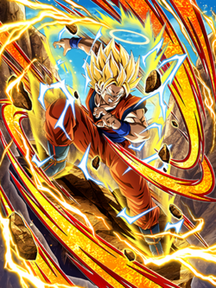  EZA) Espíritu de lucha entusiasta Super Saiyan Goku (Ángel)