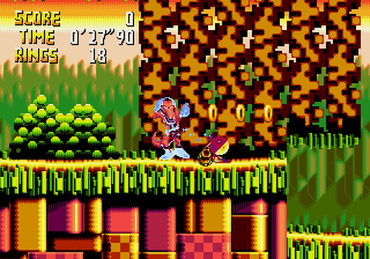 Knuckles' Chaotix color palette glitches | Fandom