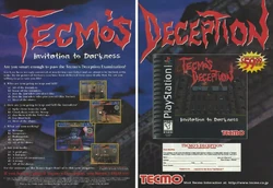 KOKUMEIKAN Tecmo's Devil's Deception Sony Playstation PS1 Spine Jap Japan