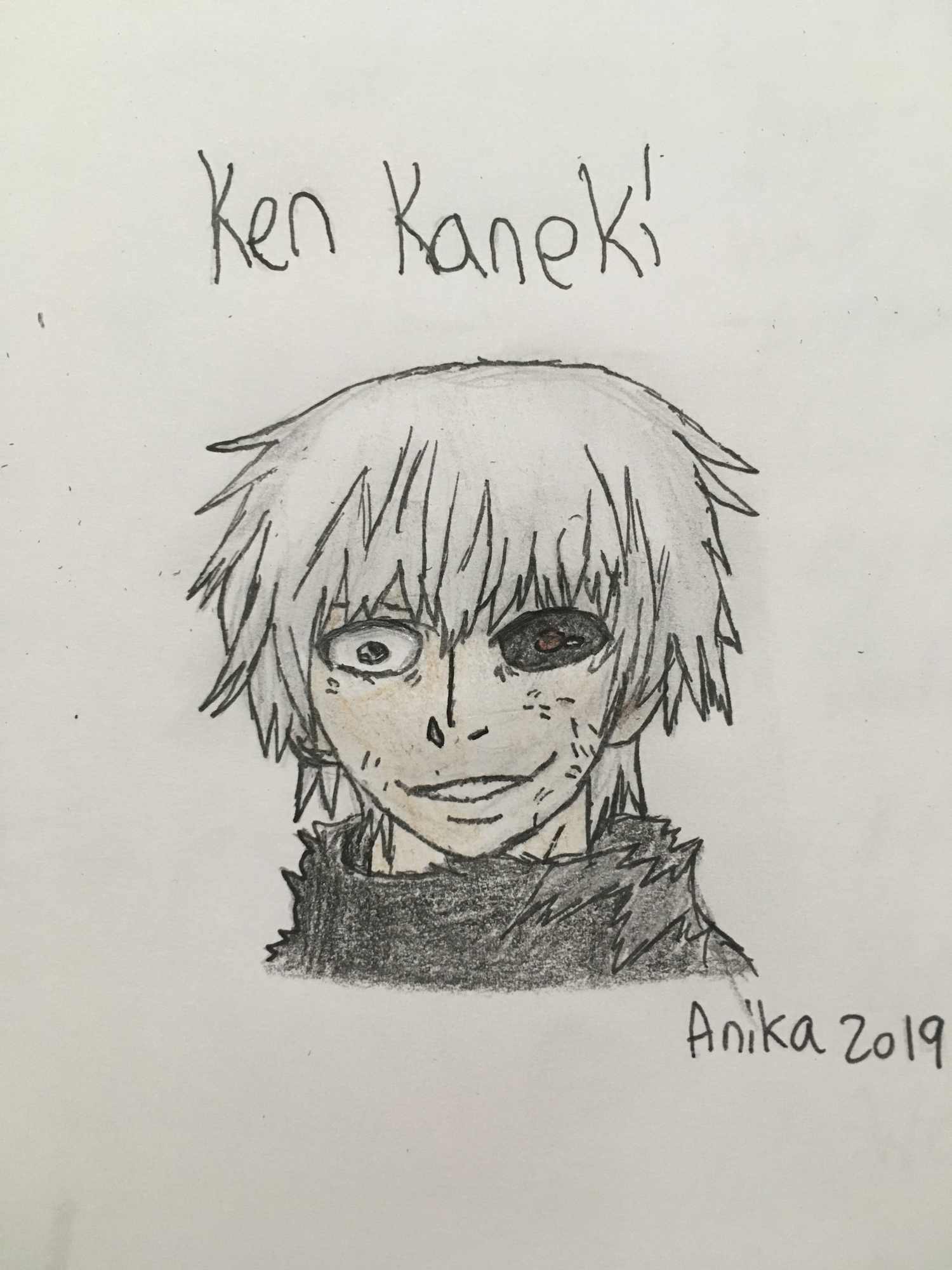 My Drawing Of Ken Kaneki Fandom