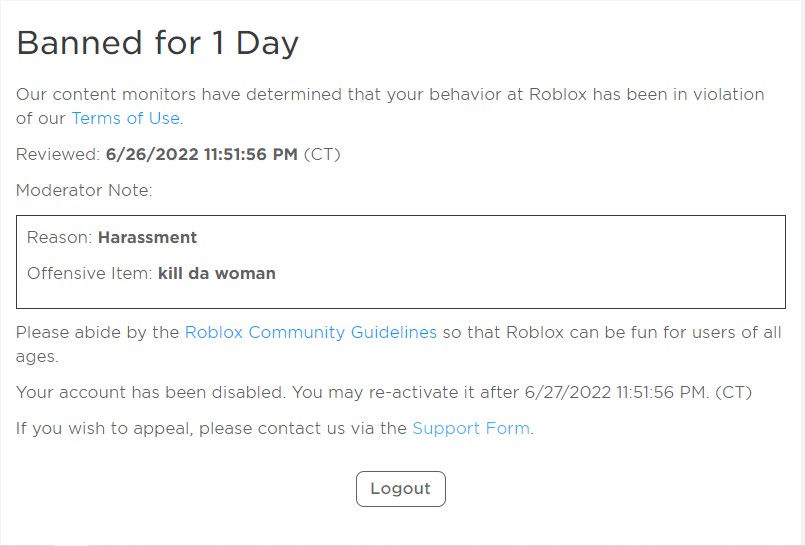 roblox moderation be crazy