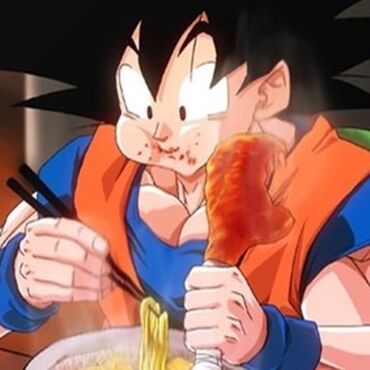  Goku vs Superman, pero es un concurso de comida.  ¿Quién gana?