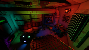weekly assignment drg The room that houses the Space Ball equipment.