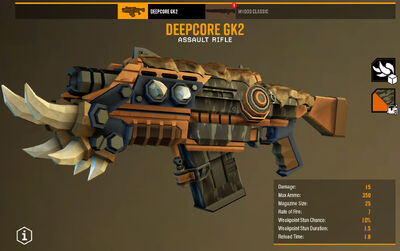 Weapon Skins Official Deep Rock Galactic Wiki Its projectile velocity is as fast as the megashark. weapon skins official deep rock