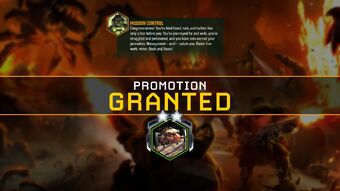 Promotion granted