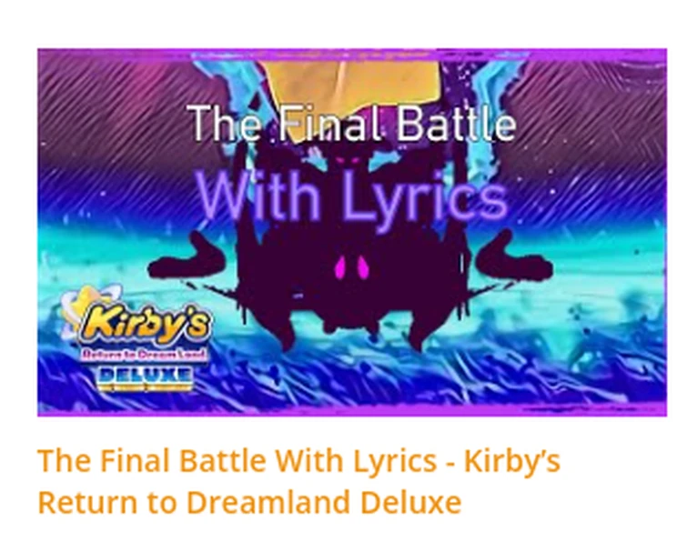 Wow so many Kirby songs for today XX Fandom