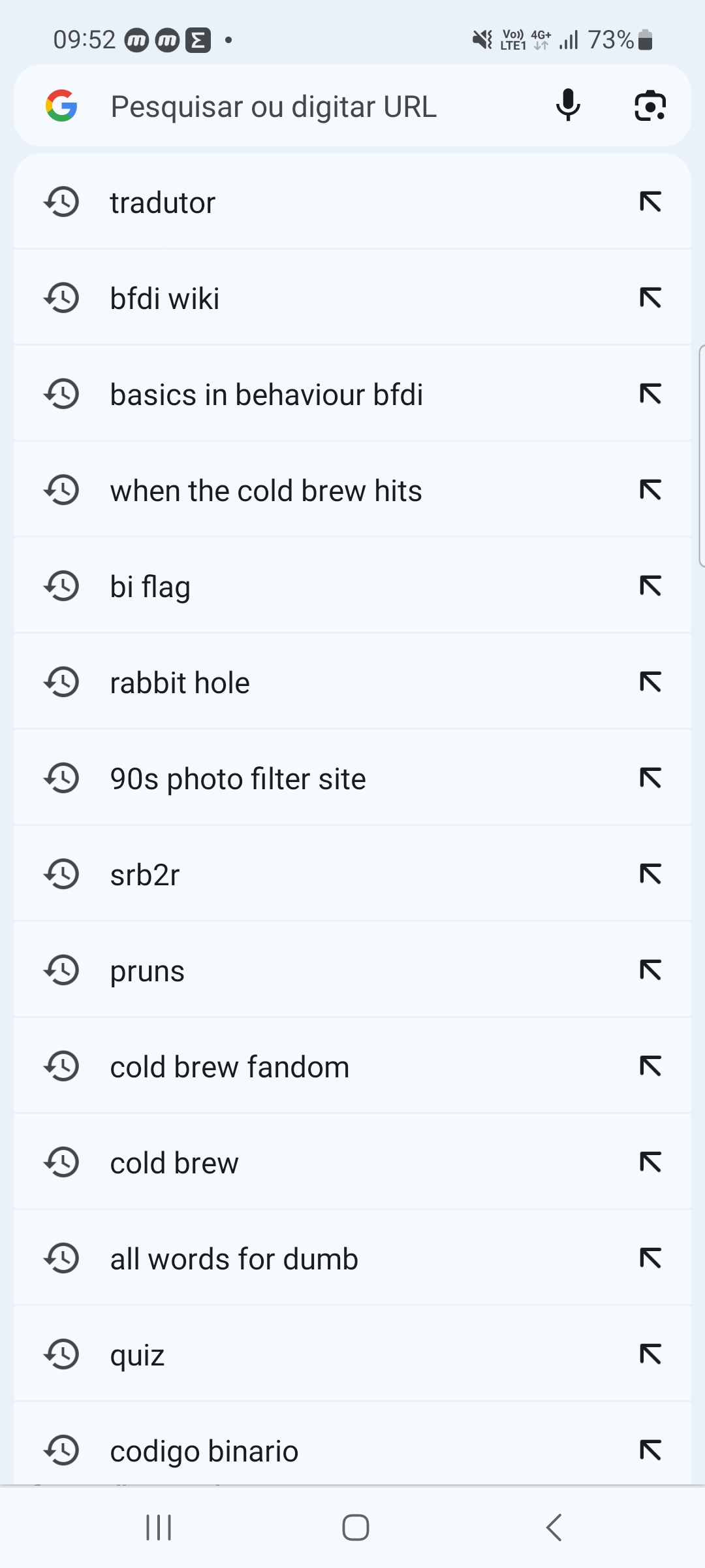 My search history (click for full) | Fandom