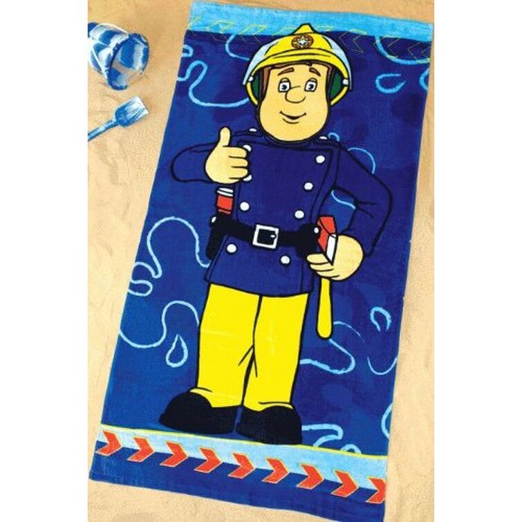 Fireman sam towel sale