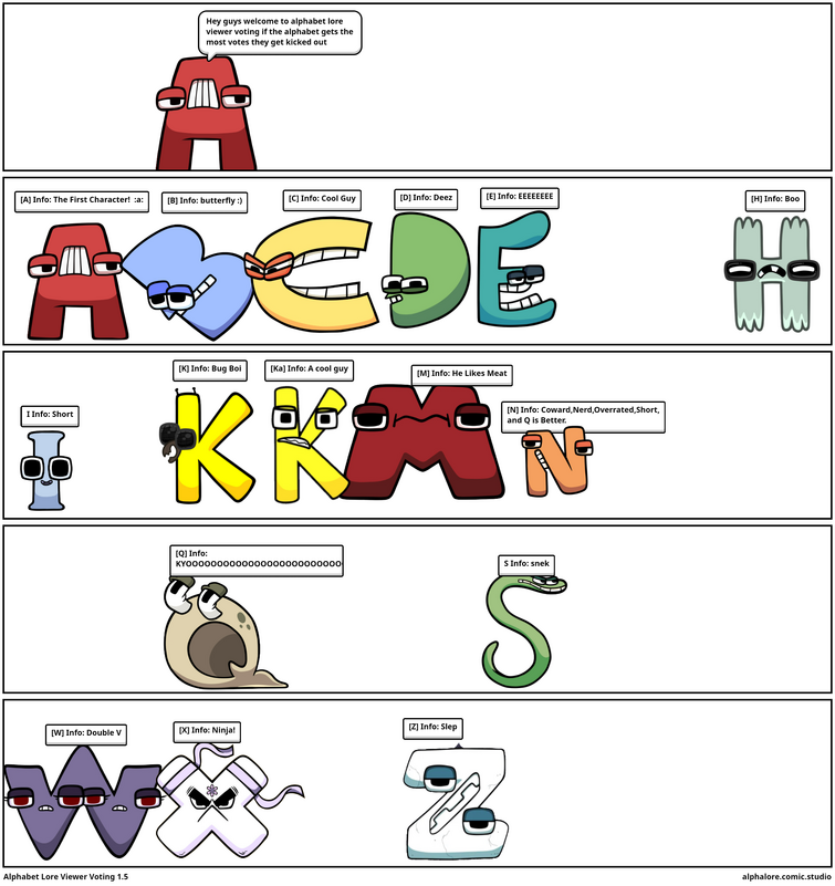 Alphabet Lore (Meme Version) Series - Comic Studio