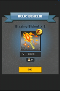 Blazing Bident Drop