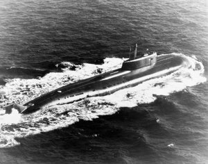 De Omsk, zusterschip van de Koersk in de Oscar-klasse