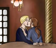Amanda and Berlin Kiss by emilysartjournal