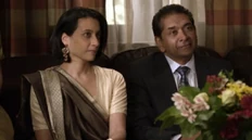 Mr. Bhandari with his wife waiting to hear Alli's decision regarding MIT.