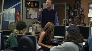 Darcy and Johnny are stuck in detention together.