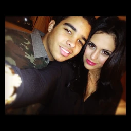 AJ and his girlfriend.