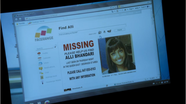 An online missing poster for Alli.