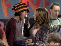 Emma feeds Kelly a weed brownie.