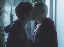 Miles and Tristan's kiss in Thunderstruck