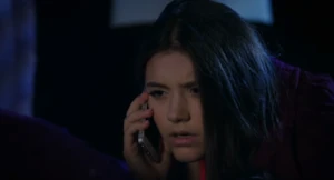 Zoë answering Drew's 4AM call.