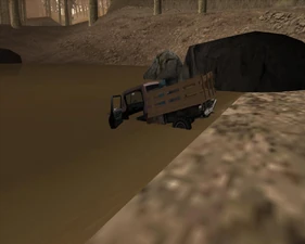 Die Vorderseite des Autos sieht man nicht mehr.