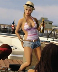 Tracey auf einer Yacht