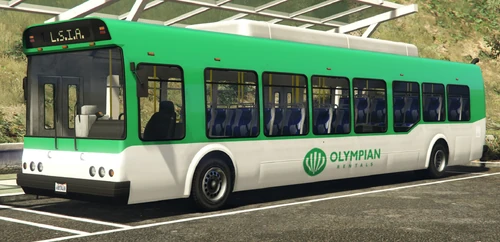 Der Flughafen-Bus von Olympian Rentals