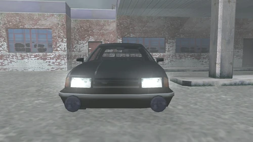 Der getunte Manana mit neuen Scheinwerfern