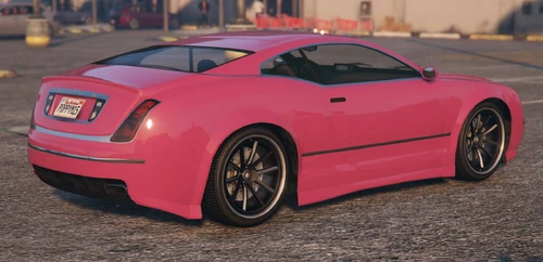 Mit geschlossenem Verdeck, Heck- und Seitenansicht