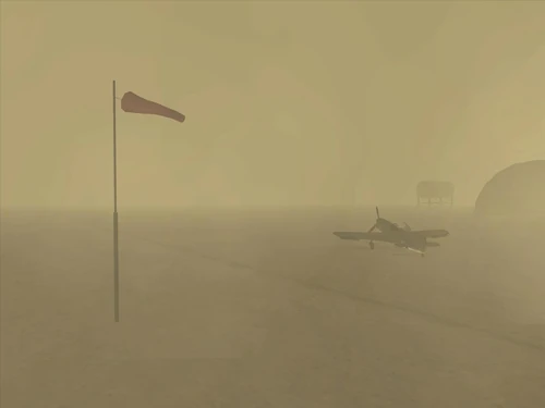 Den Start verschiebe ich besser. Sandsturm in der Wüste.