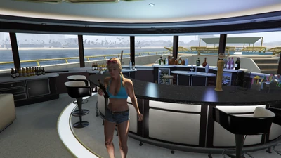 Tracey auf der Aquarius (Yacht)