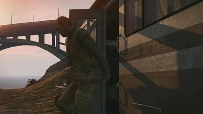 Trevor in Militäruniform