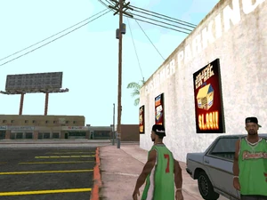 Der Todesmast (Beim Cluckin’ Bell in East Los Santos)
