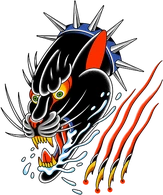 Ein Panther-Tattoo