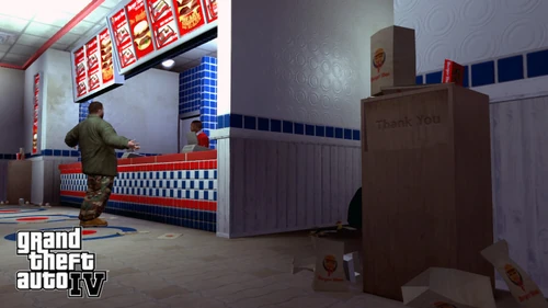 Ein Burger Shot von innen