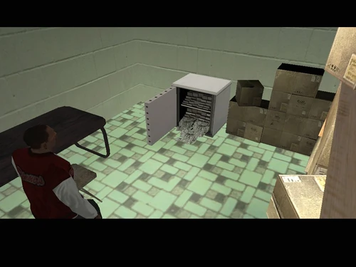 Carl hat den Safe geknackt bzw. gesprengt