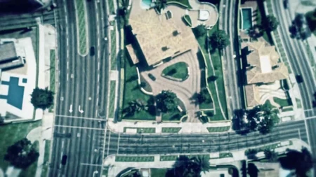 Das Anwesen von oben