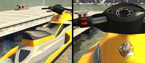 Detailansicht des Hecks und des Lenkers