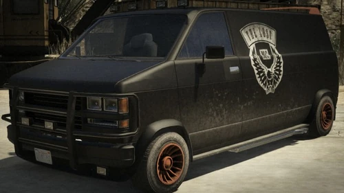 Die Front- und Seitenansicht des Gang-Burrito