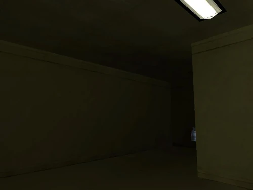 In einer dunklen Nische befindet sich eine Schutzweste.