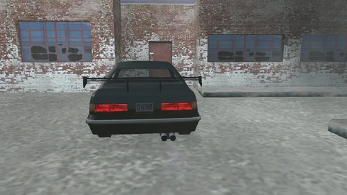 Der getunte Manana mit neuem Auspuff und Spoiler