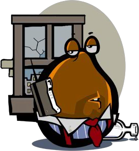 The Hungover Salesman (Der verkaterte Geschäftsmann)