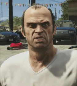 Trevor mit wütendem Blick