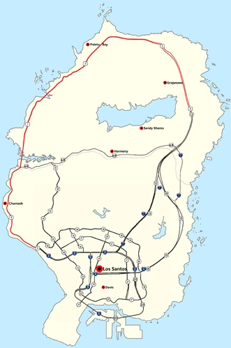 Route 1 | GTA Wiki | Fandom
