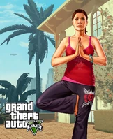 Amanda auf einem Artwork