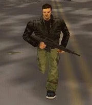 Claude Speed mit M16 in GTA III