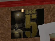 Das Foto mit der Werbung