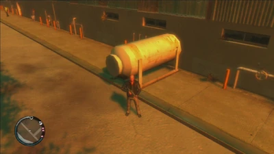 Weißer Gas Tank in Alderney