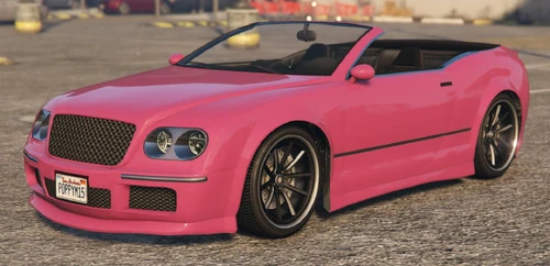 Poppy Mitchells einzigartiges Cognoscenti Cabrio mit geöffnetem Verdeck